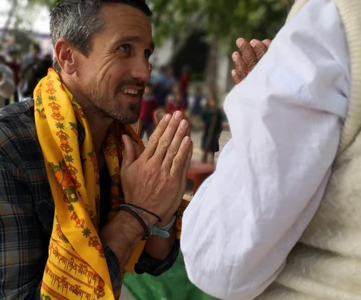 Lee with Dwarko G bodhgaya