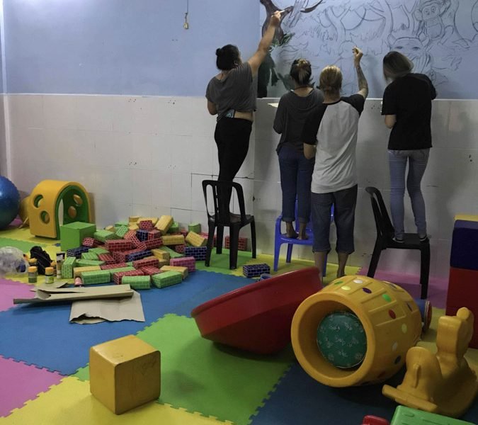 Painting classroom