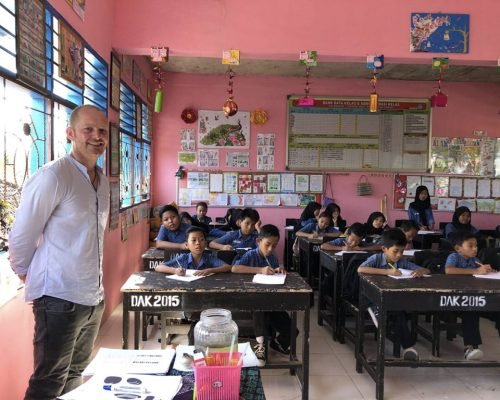participant with his class